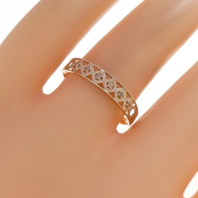 Nhẫn kim cương K18PG 0.03CT 666097