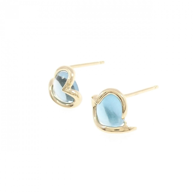 K18YG Blue Topaz Bông tai - Hàng hiệu Chính hãng 874691