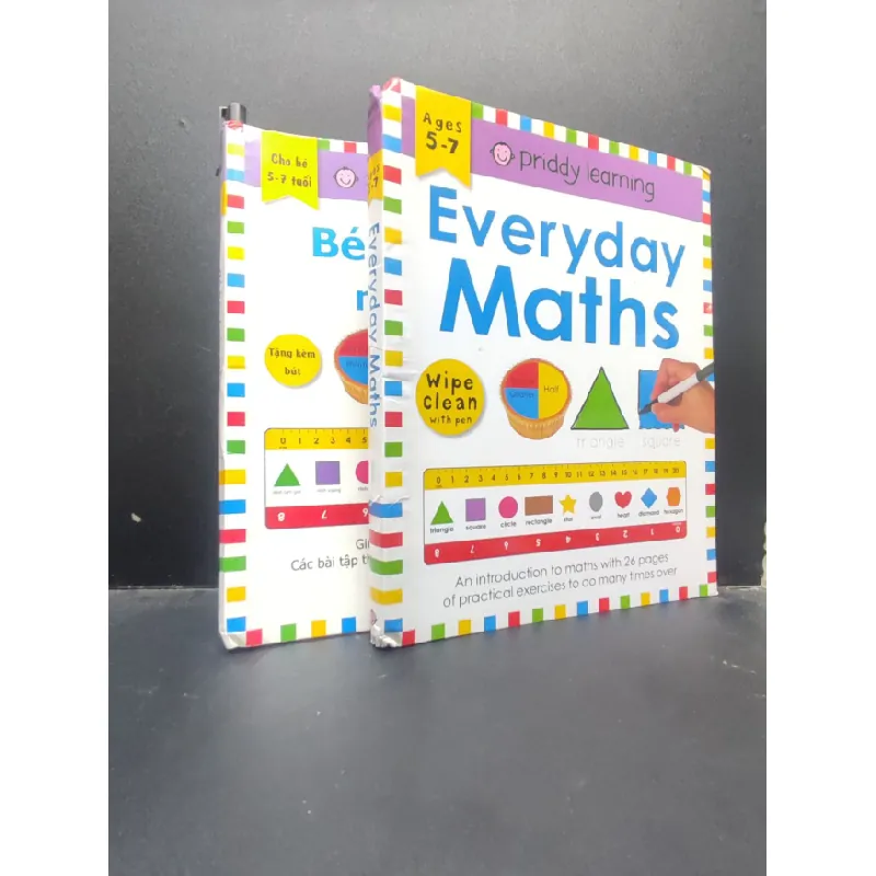 [Sách Cũ SCGR] Bộ 2 Cuốn Bé Học Toán Mỗi Ngày (Tiếng Anh và Tiếng Việt) mới 90% bẩn nhẹ 2020 HCM2404 kỹ năng 684937