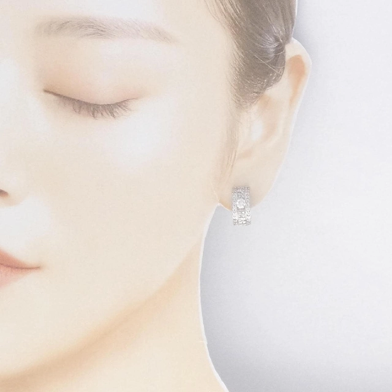 K18WG Bông tai/Khuyên tai kim cương 0.86CT - Hàng hiệu Chính hãng 873164