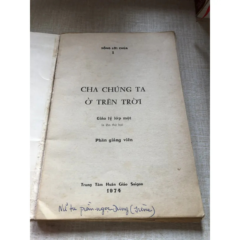 Giáo lý lớp một-Cha chúng ta ở trên trời 992369