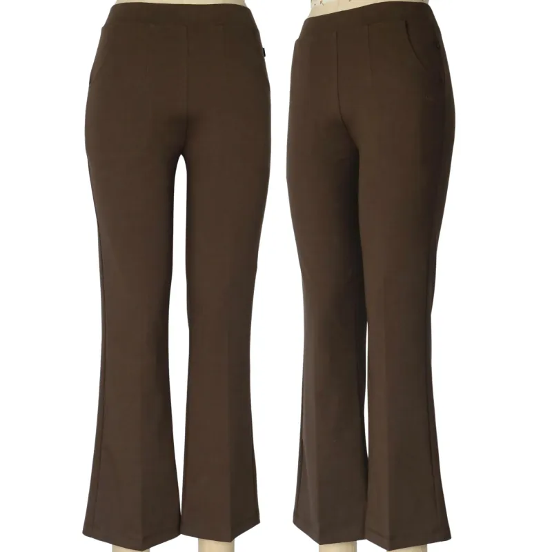 Quần thun ống loe trung niên nâu đậm 782159