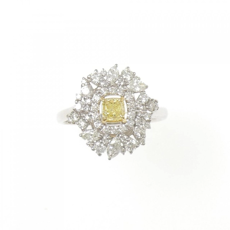 Nhẫn kim cương PT950/K18WG 0.313CT FY VS1 cắt Fancy - Hàng hiệu Authentic 839248