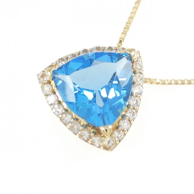 K18YG Blue Topaz Necklace - Hàng hiệu Authentic 845775
