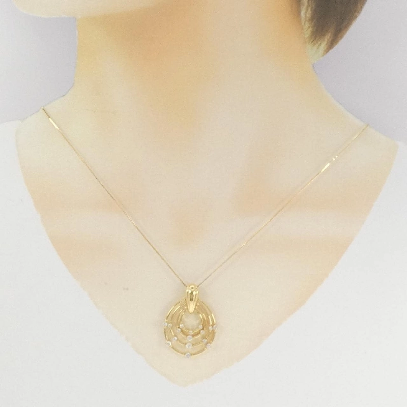 K18YG Dây chuyền kim cương 0.50CT - Hàng hiệu Chính hãng 861676