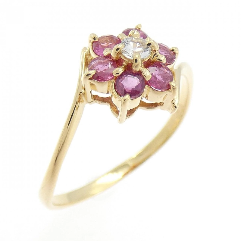 Nhẫn Ruby Hoa K18YG 0.50CT - Hàng hiệu Chính hãng 855281