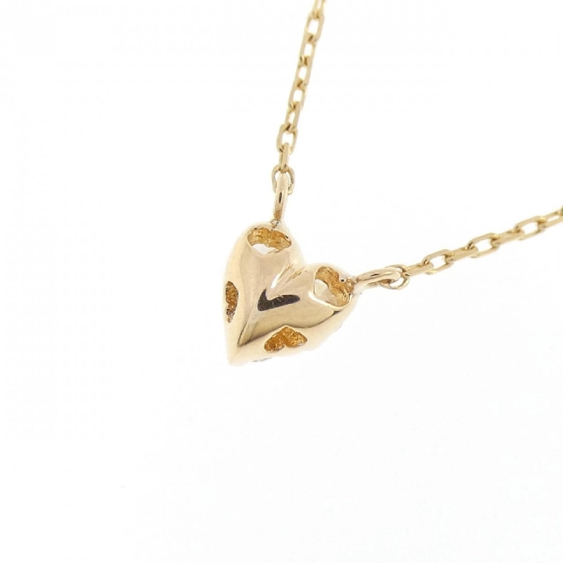 K18YG Dây chuyền kim cương hình trái tim 0.11CT - Hàng hiệu Chính hãng 864736