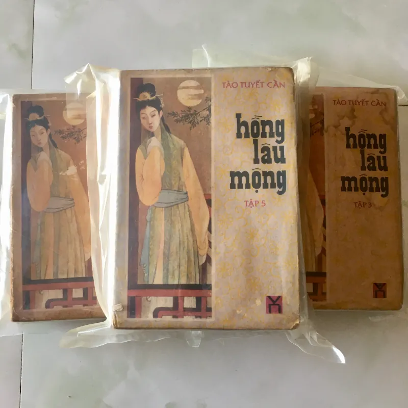 Trọn bộ 6 cuốn Hồng Lâu Mộng của Tào Tuyết Cần XB 1988 790817