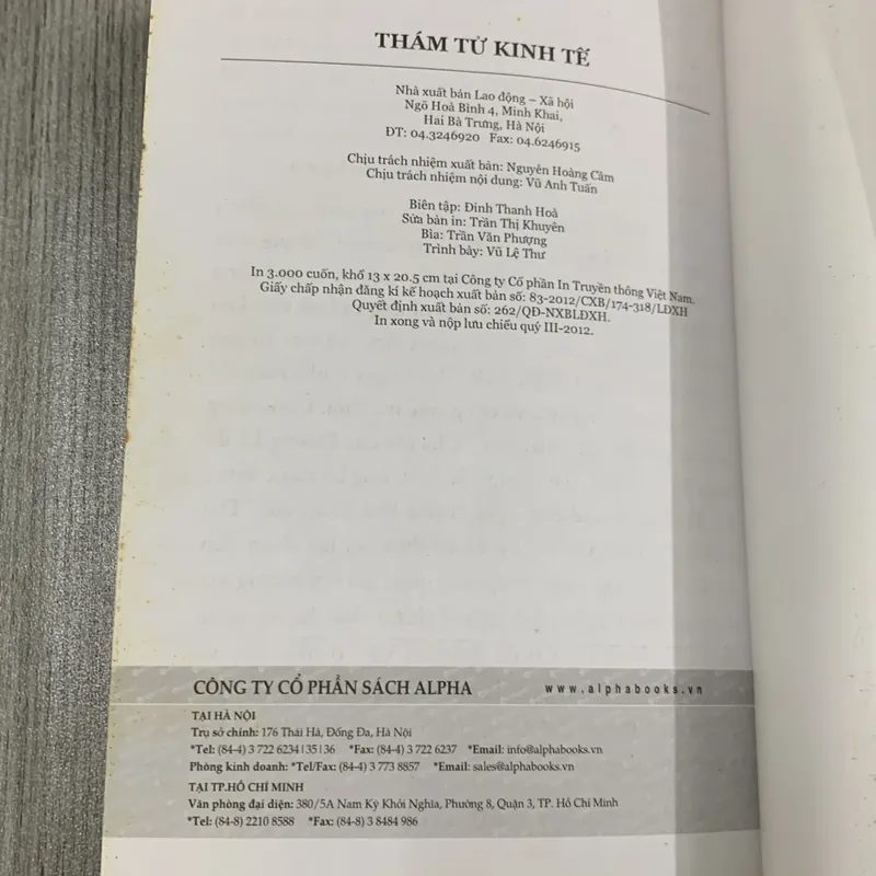 Thám tử kinh tế - tim harford. 3b4 718689