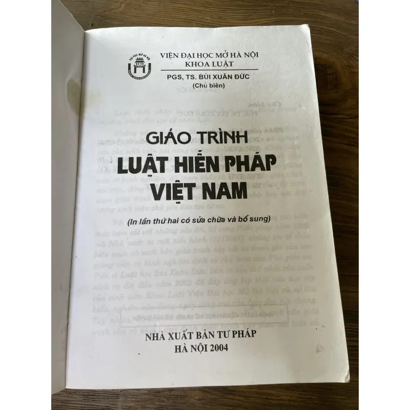 Giáo trình luật hiến pháp Việt Nam - sách luật Việt Nam , Khổ lớn  968724