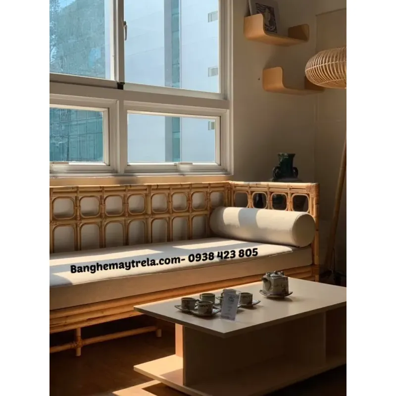 Sofa mây vuông đơn giản 576471