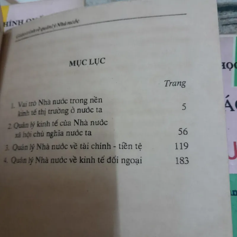 Học viện hành chính QG- Giáo trình Quản lý Nhà Nước cho Ngạch chuyên viên. X bản 1994 781409