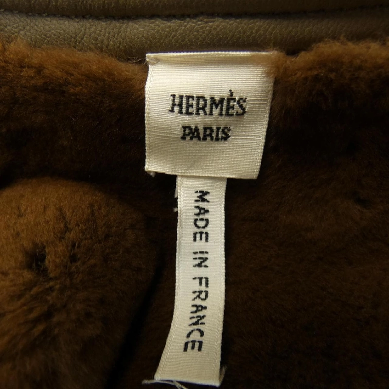 【Mã giảm giá】Áo khoác da HERMES 638027