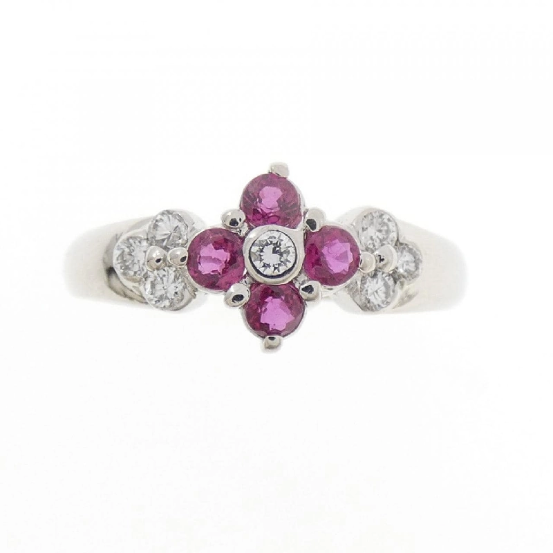 Nhẫn Ruby Hoa PT900 - Hàng hiệu Chính hãng 850414