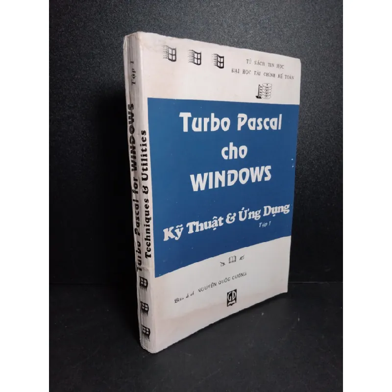[Sách Cũ SCGR] Turbo pascal cho Windows kỹ thuật & ứng dụng tập 1 mới 70% ố vàng gấp trang có chữ ký trang đầu 1993 HCM2103 GIÁO TRÌNH, CHUYÊN MÔN 676209