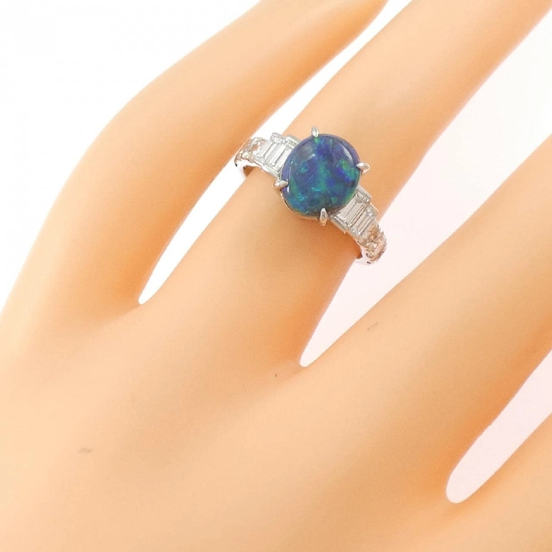 Nhẫn Opal Đen PT900 1.61CT - Hàng hiệu Chính hãng 853351