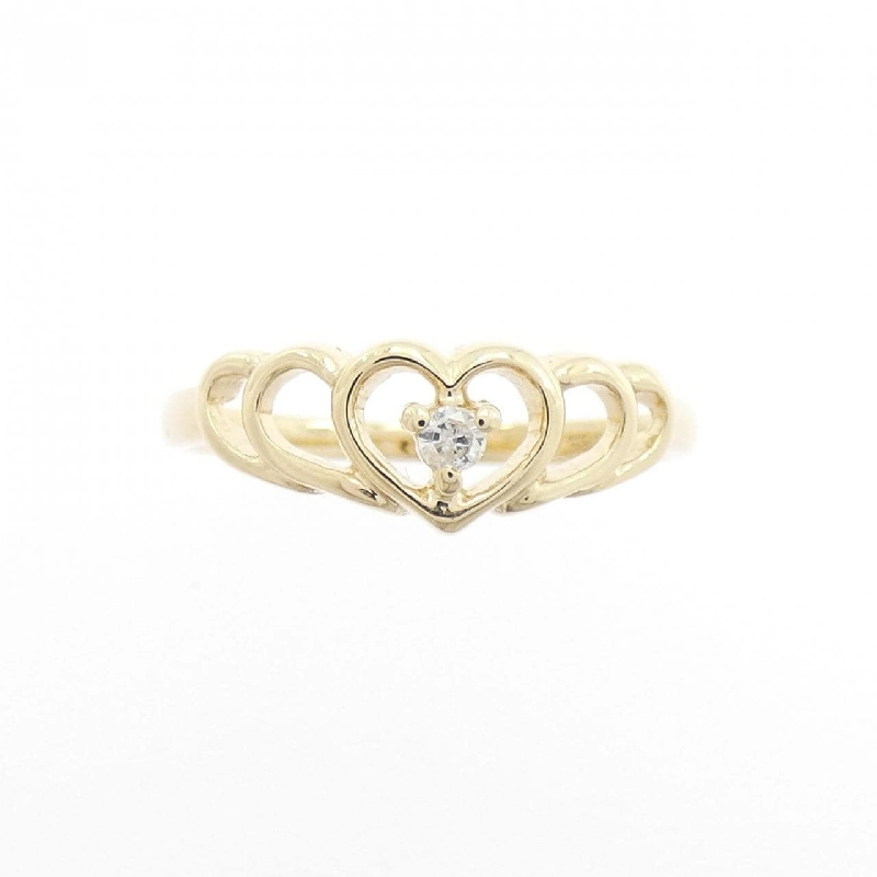 Nhẫn kim cương hình trái tim 585YG - Hàng hiệu Authentic 851612