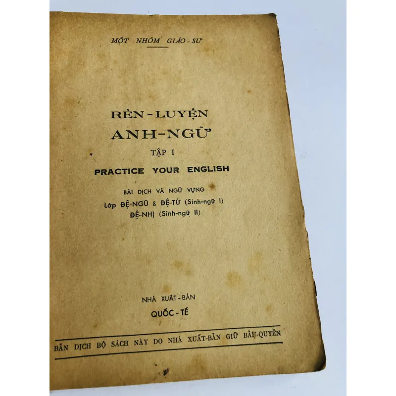 RÈN LUYỆN ANH NGỮ – Tập 1 & 2 năm 1960 718094