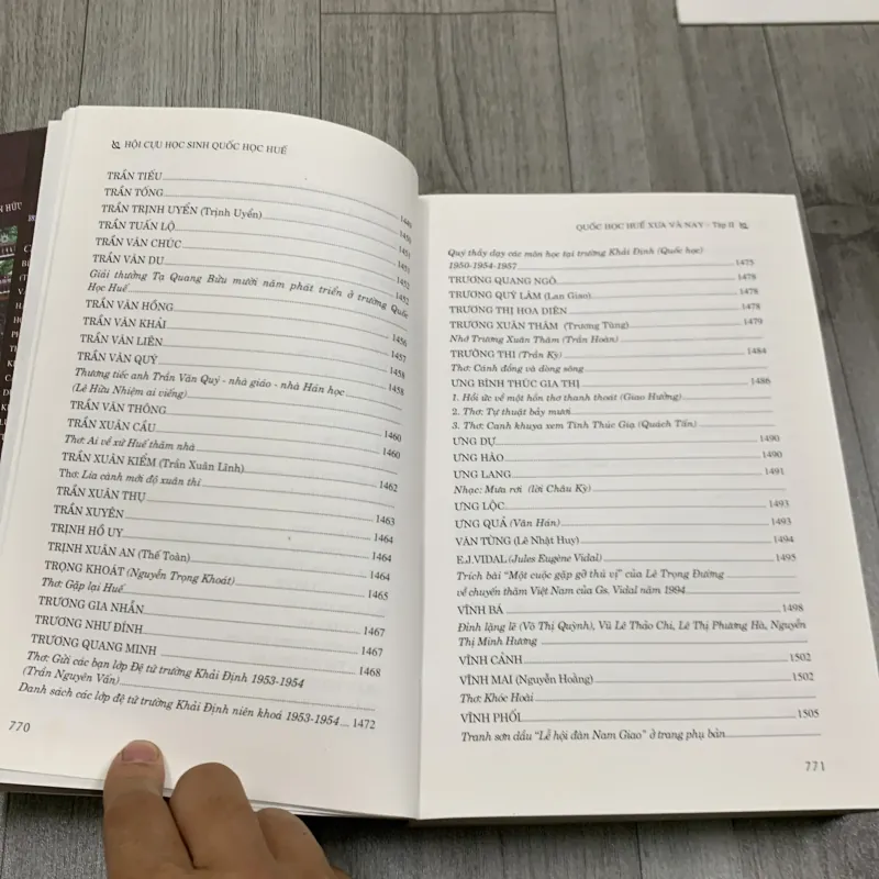 Quốc học huế xưa và nay. Full bộ 2 cuốn. 6b1 755766