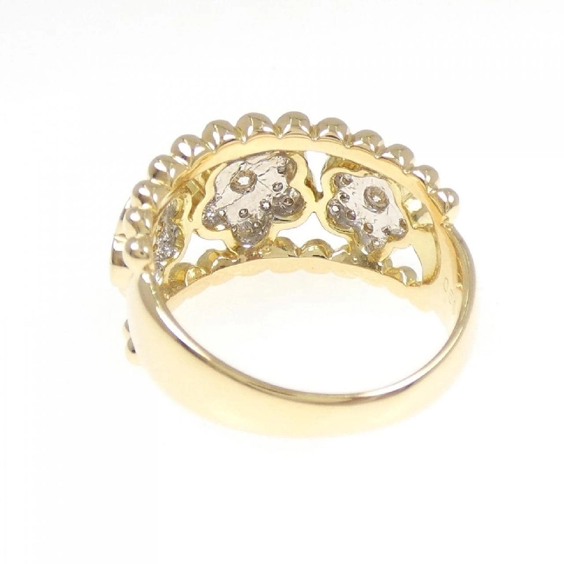 Nhẫn kim cương hoa K18YG/K18WG 0.56CT 666022