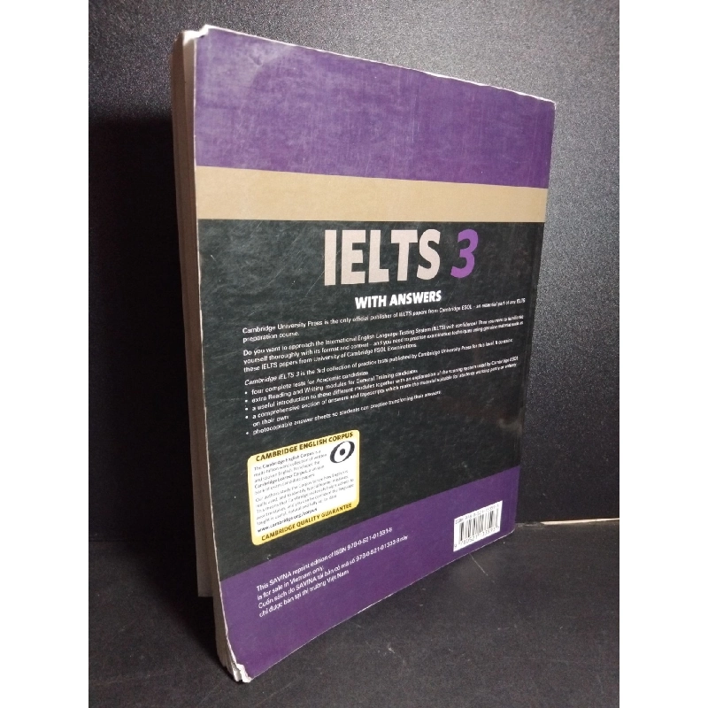 Ielts Examination Papers with answers mới 90% bẩn bìa, ố nhẹ, tróc gáy nhẹ HCM2101 Cambridge Esol HỌC NGOẠI NGỮ 918442