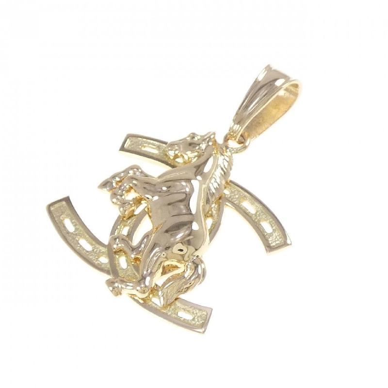 K18YG Mặt dây chuyền hình ống - Hàng hiệu Chính hãng 863890