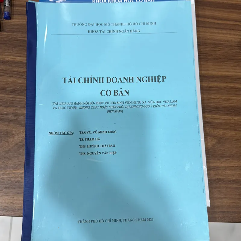 Sách Tài chính doanh nghiệp cơ bản 720067