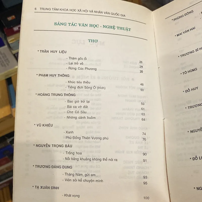 CHO CÂY ĐỜI THÊM XANH, Ấn phẩm kỉ niệm 40 năm thành lập TTKHXHNVQG (XB 1993) 760223
