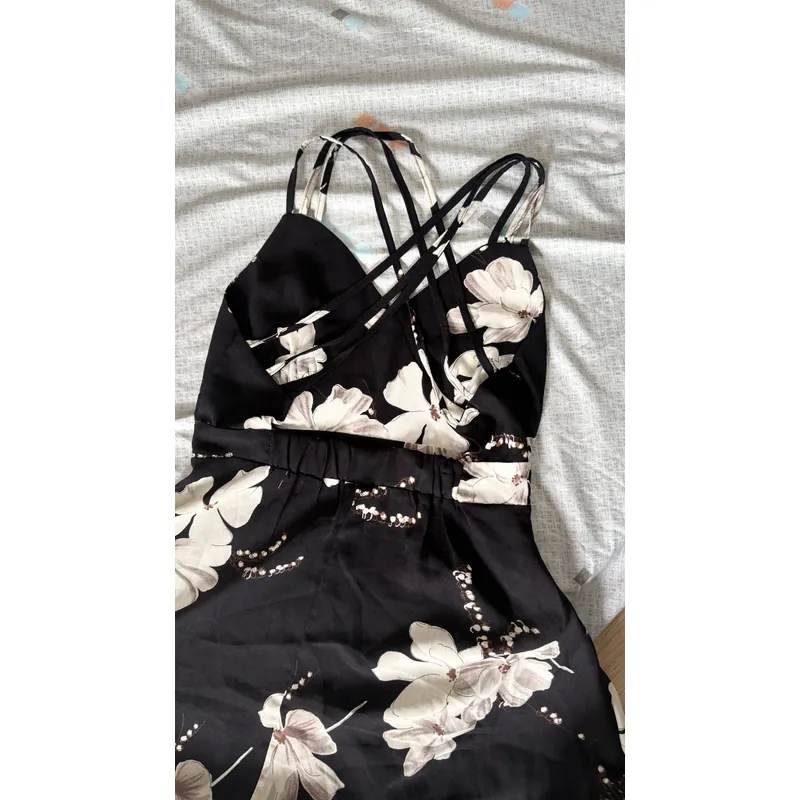 Đầm đi biển dây chéo lưng, chất vải mát 603236