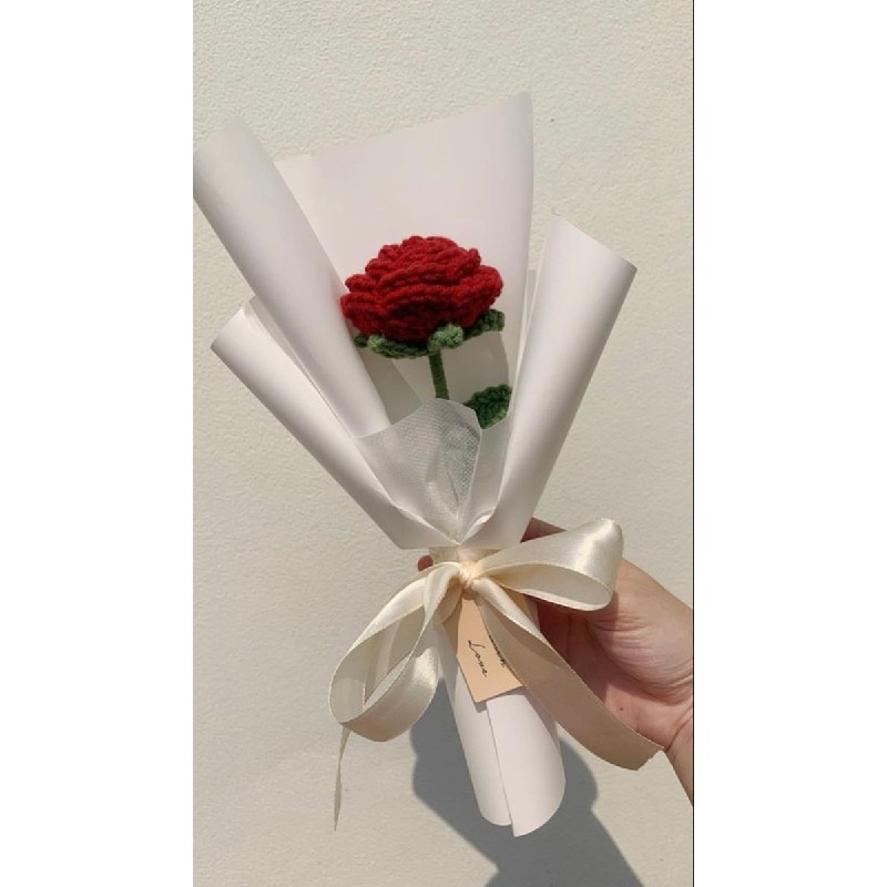 Bó hoa len handmade cute quà tặng Valentine, Sinh Nhật, Giáng sinh 18128