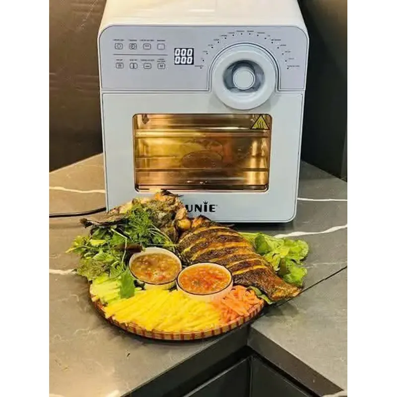 🍟 Nồi Chiên Không Dầu UNIE SKY BLUE – 14,5L Siêu Lớn, 17 Chế Độ Nấu, Inox 304 Siêu Bền 739207