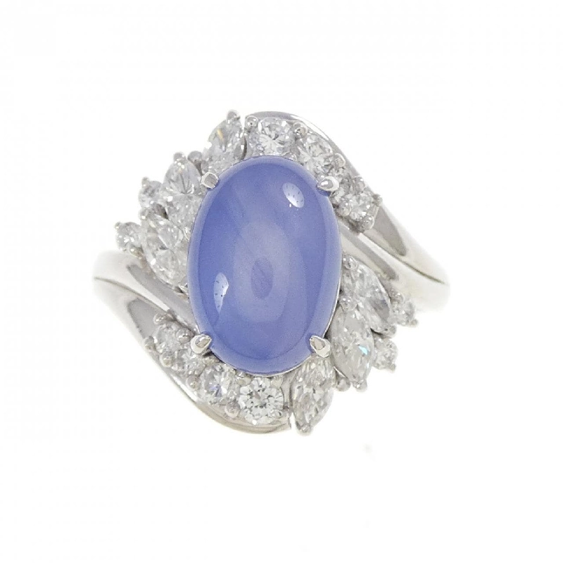 Nhẫn Star Sapphire PT900 3.87CT 666345