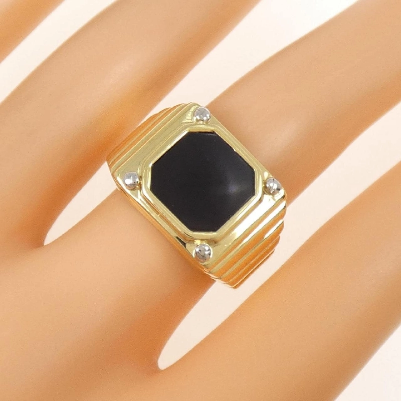 K18YG/PT900 Nhẫn Onyx - Hàng hiệu Chính hãng 846737