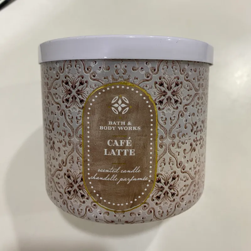 Nến Bath & Body Works 3 bấc Cafe Latte đã sử dụng 1/2 937045