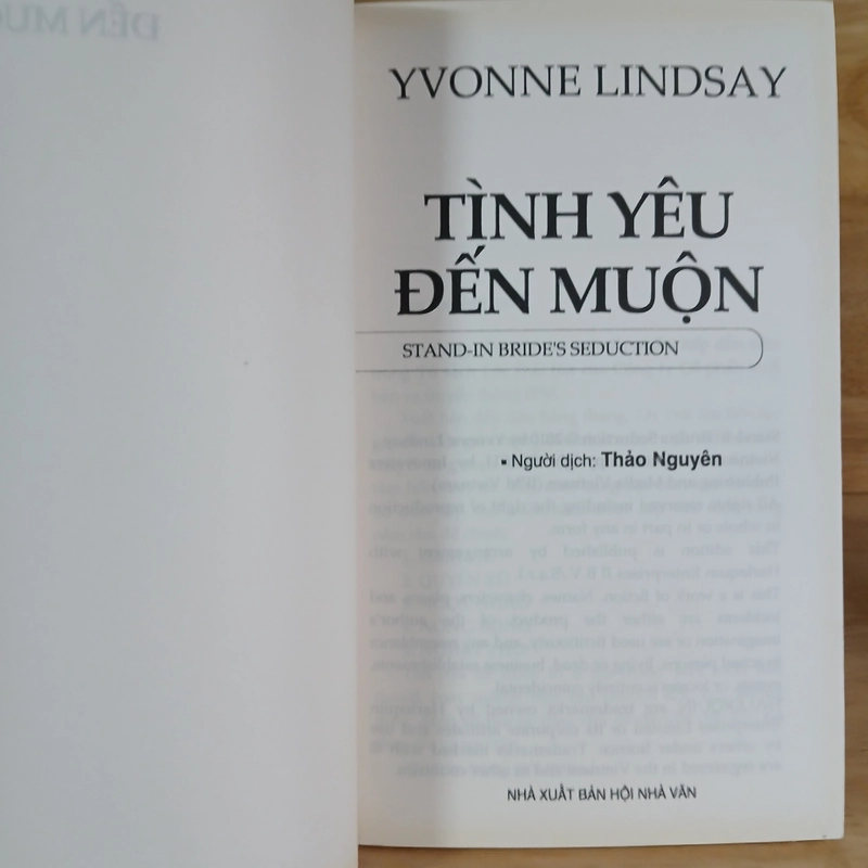 Tình Yêu Đến Muộn - Yvonne Lindsay 459847