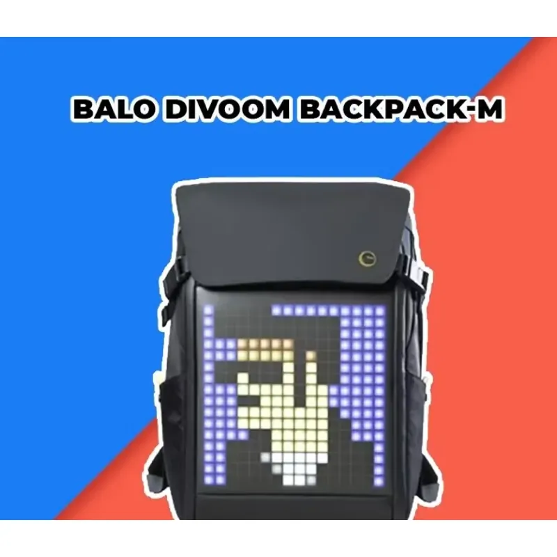 Balo màn hình LED Divoom Bacpack-M 16x16 Pixel, ngăn chứa Laptop 15.6 inch kháng nước 574386