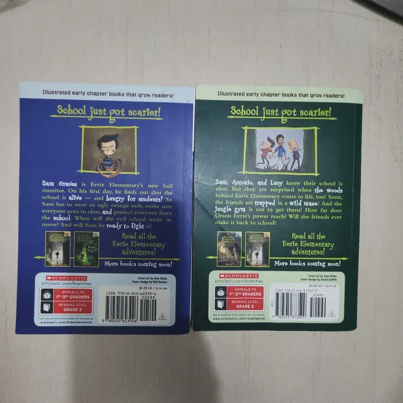 Sách combo 2 quyển Eerie Elementary mới 90% 533989