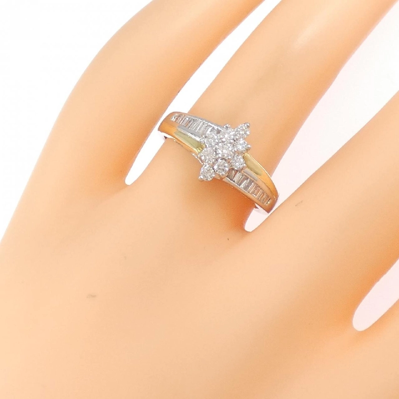 Nhẫn kim cương PT900/K18YG 0.52CT - Hàng hiệu Authentic 852772