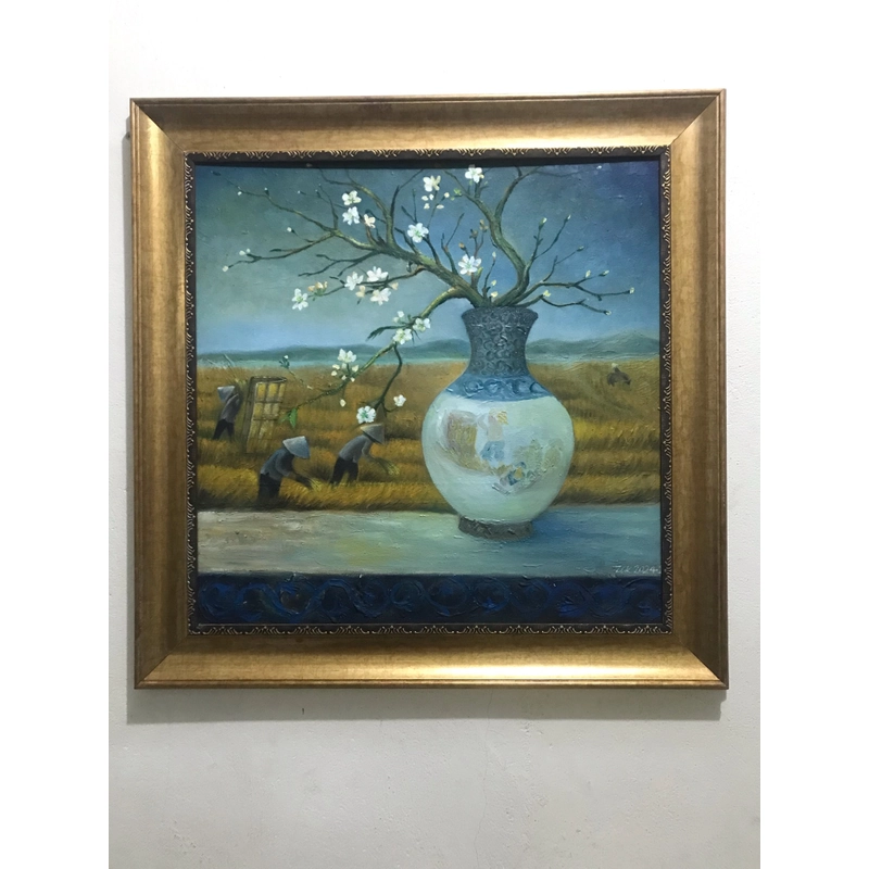 Tranh sơn dầu (60cm x 60cm) kèm khung 528072