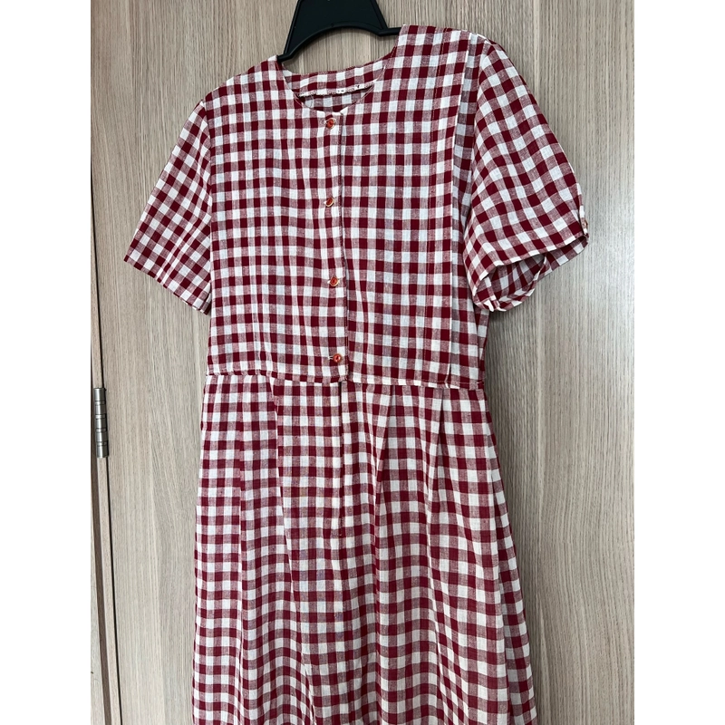 Váy kẻ caro trắng đỏ  494420