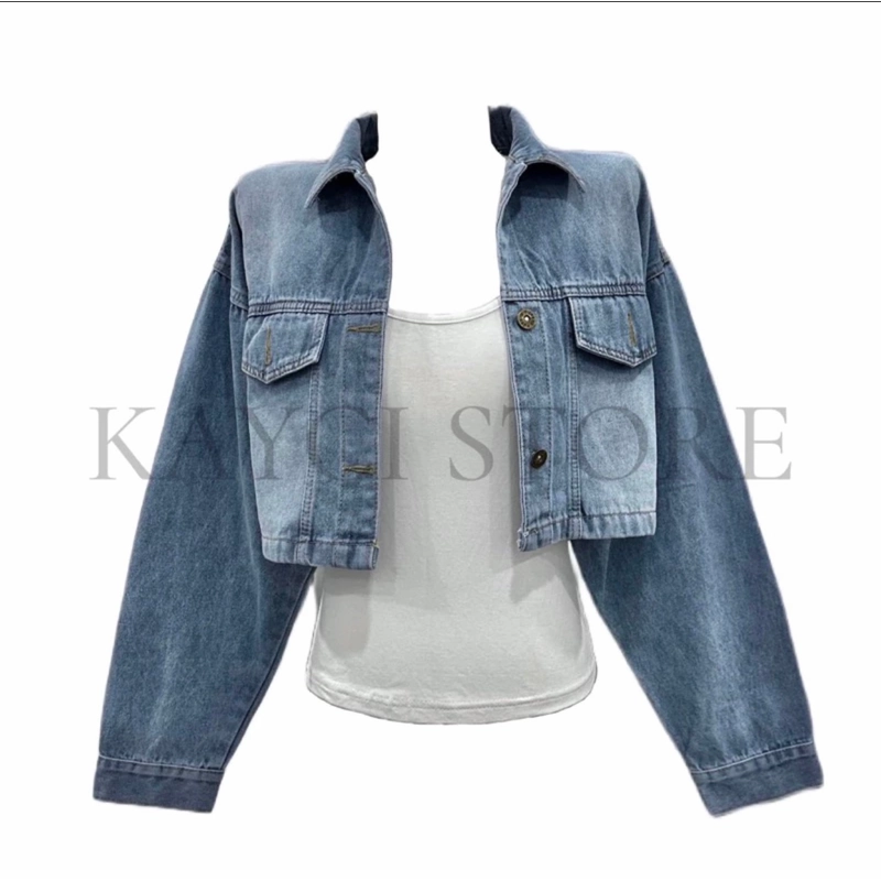 Áo khoác croptop jean 273428