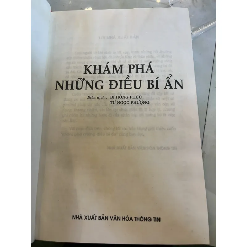 KHÁM PHÁ NHỮNG ĐIỀU BÍ ẨN - BI HỒNG PHÚC, TƯ NGỌC PHƯỢNG 777644