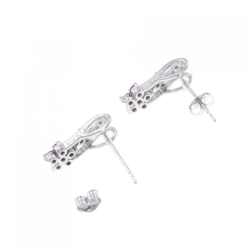 Bông tai Ruby K18WG Hoa 0.36CT - Hàng hiệu Chính hãng 872054