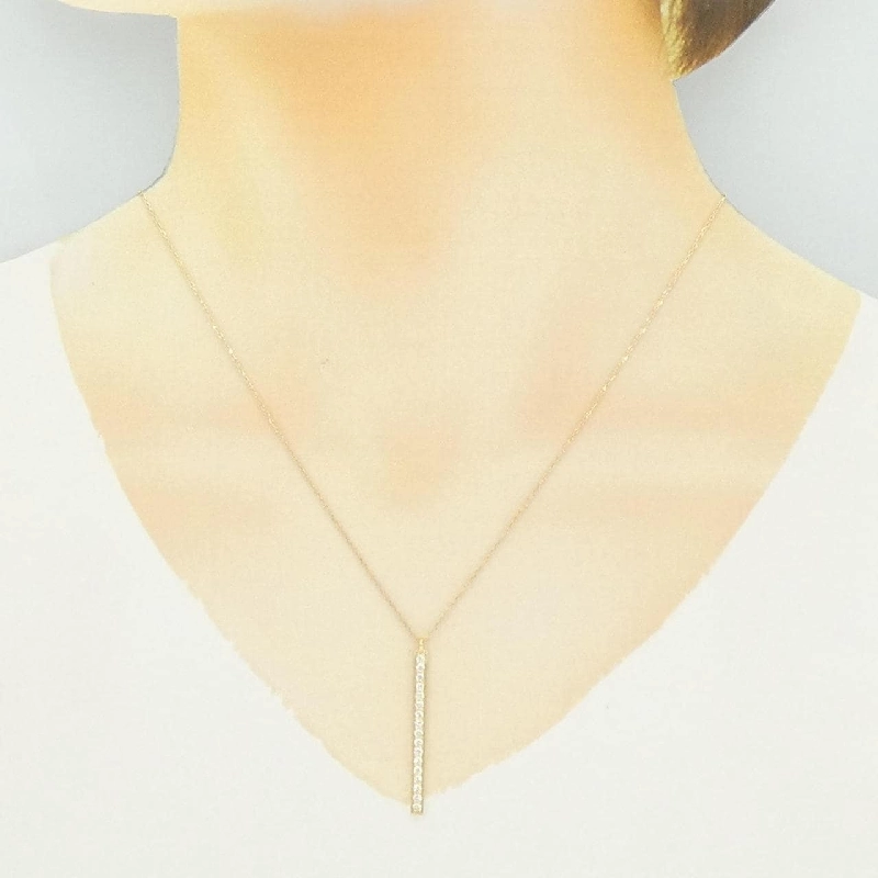 K18YG Dây chuyền kim cương 0.34CT - Hàng hiệu Chính hãng 846240