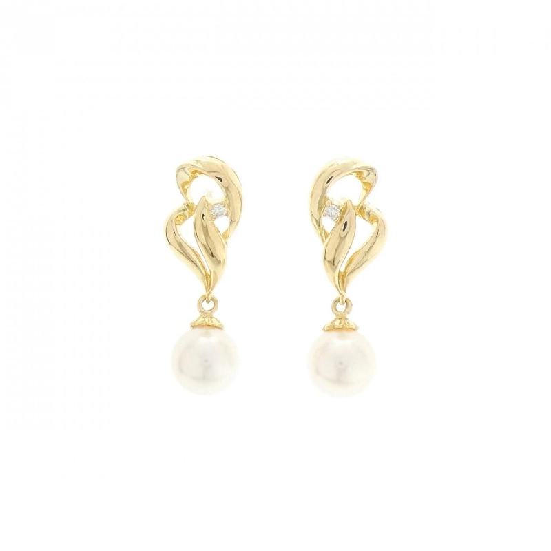 K18YG Bông tai ngọc trai Akoya 7.7mm - Hàng hiệu Chính hãng 867274