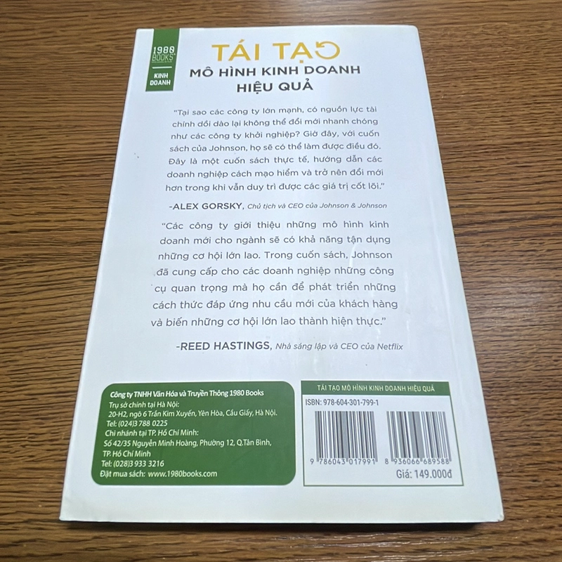 Tái tạo mô hình kinh doanh hiệu quả Mark W. Johnson 393371