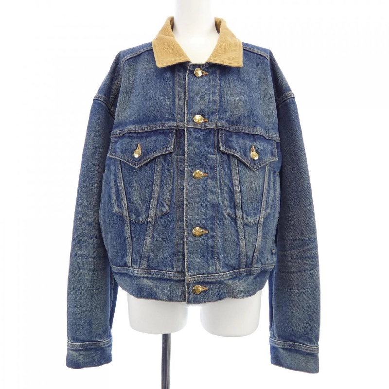Jacket denim CELINE 2Q493365M thời kỳ Eddie 630968