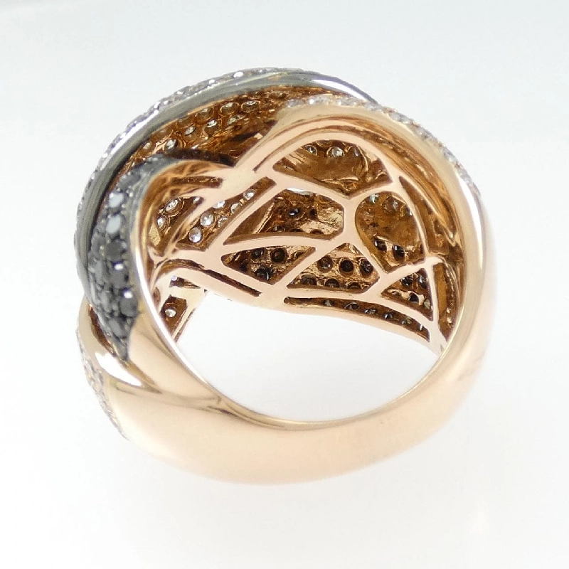 Nhẫn kim cương K18PG/K18BG 4.55CT 666555