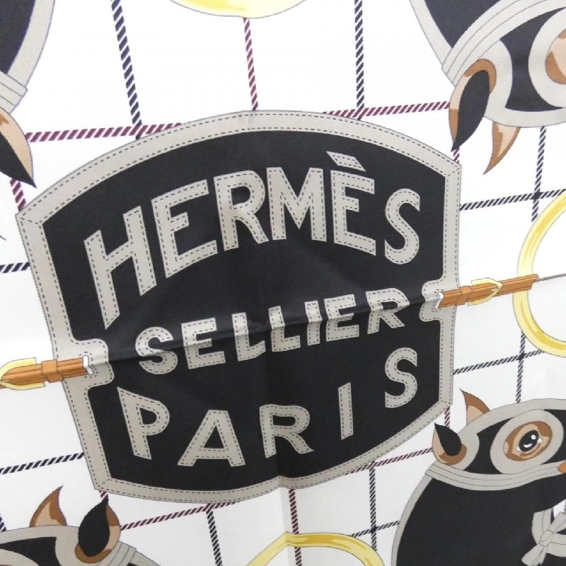 Khăn quàng cổ HERMES SELLIER PARIS 624624