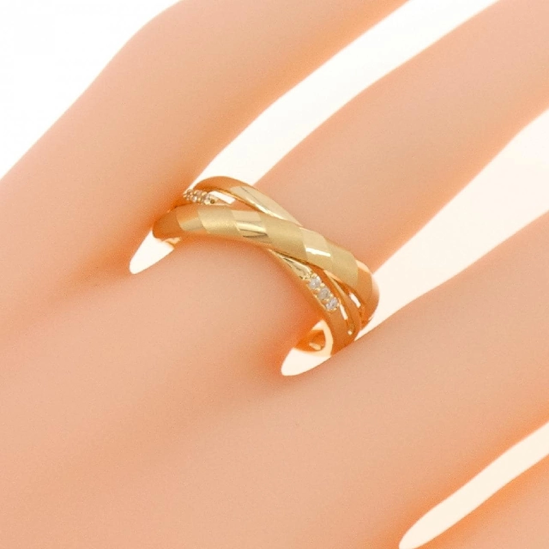 Nhẫn kim cương K18YG 668150